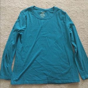 Teal Long-Sleeved Shirt